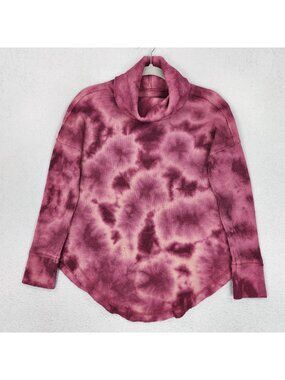 Maeve Sweater Womens XS Pink Ainsley Tie Dye Turtleneck Thermal Anthropologie